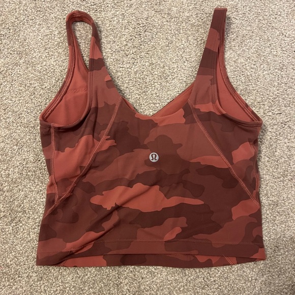Red Camo Lululemon Align Tank top - Picture 2 of 3